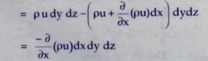 Derive continuity equation 2 Derive continuity equation 2
